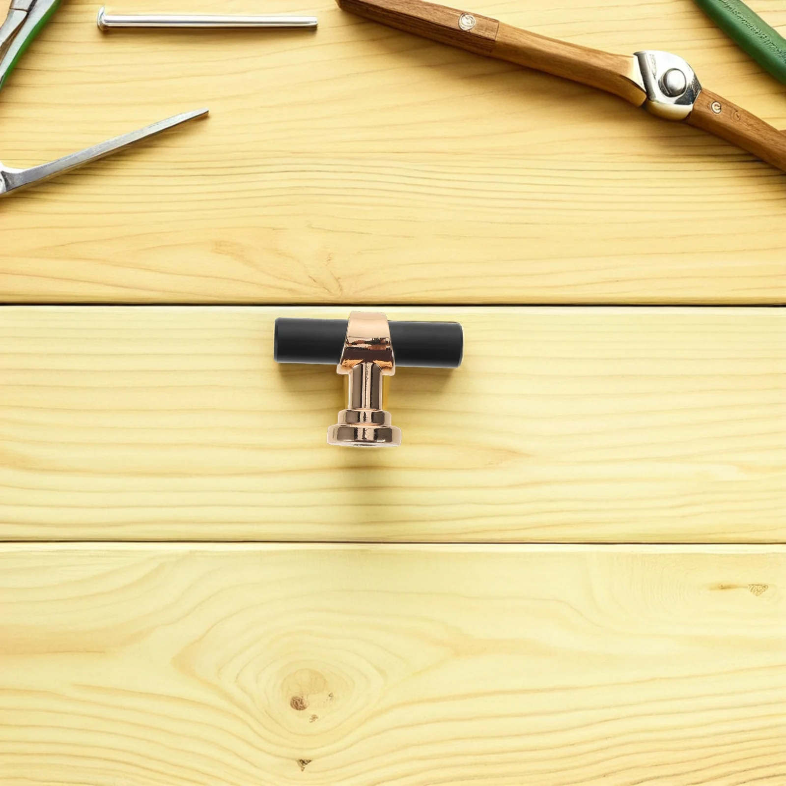 10 قطعة سبائك سوداء أنيقة مقبض كابينة مخرش المقابض الصغيرة ثقب واحد المطبخ مضمد درج يسحب خزانة الأجهزة #3