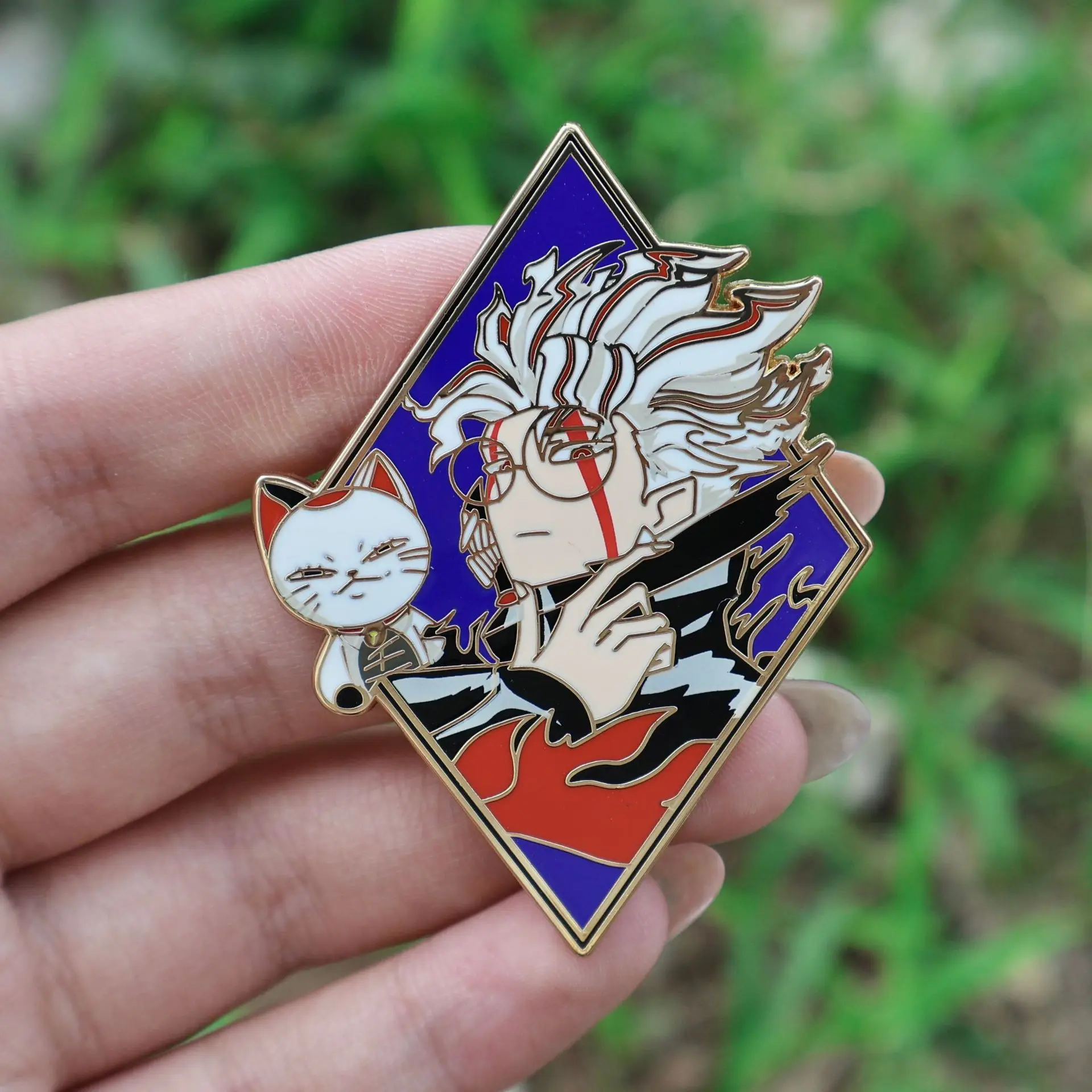 Takakura Ken insignias de Metal Anime DAN DA DAN Pins Japón Manga broches para mochila bolsa ropa solapa ACG Cosplay juguete decoración de regalo