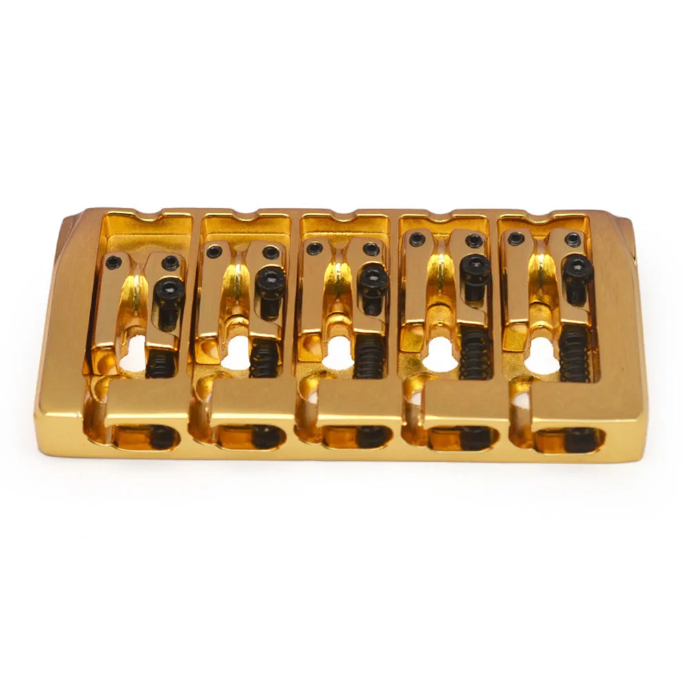 

5-струнный Электрический бас-мост, фиксированный Жесткий хвост, фиксированный для 5-струнных басов двойного использования, детали для гитары 17 мм, 3 цвета, Золотой/Серебряный/черный