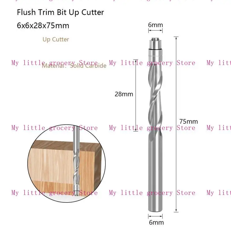 D5BD-Router-Bit-Profilerstellung auf-spinn-down-Spinning-Verbindung Trimmschneider 1/4 Shank Endmühle Feste
