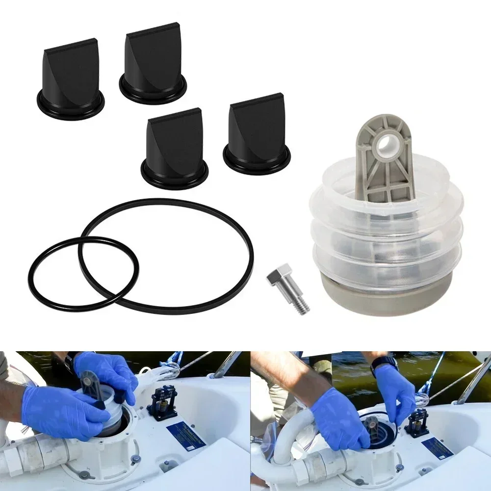 

Bellows Pump 4x Duckbill Valves 385310076 385310151 For Dometic S Model SW12/SW24 Plastic High Quality Hot Sale