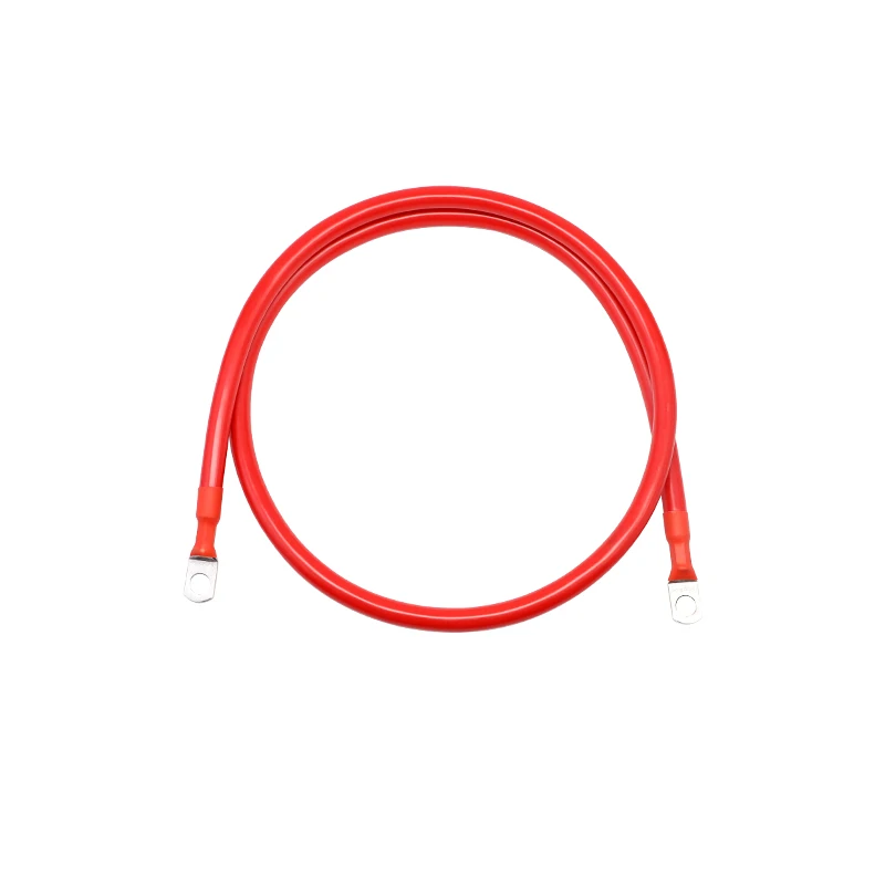 Batterijverbindingskabel 8 6 4AWG met M8 SC-terminal RV Zuiver koperen kern Omvormerbatterijverbindingsdraad 20/30/40/50/60/100CM