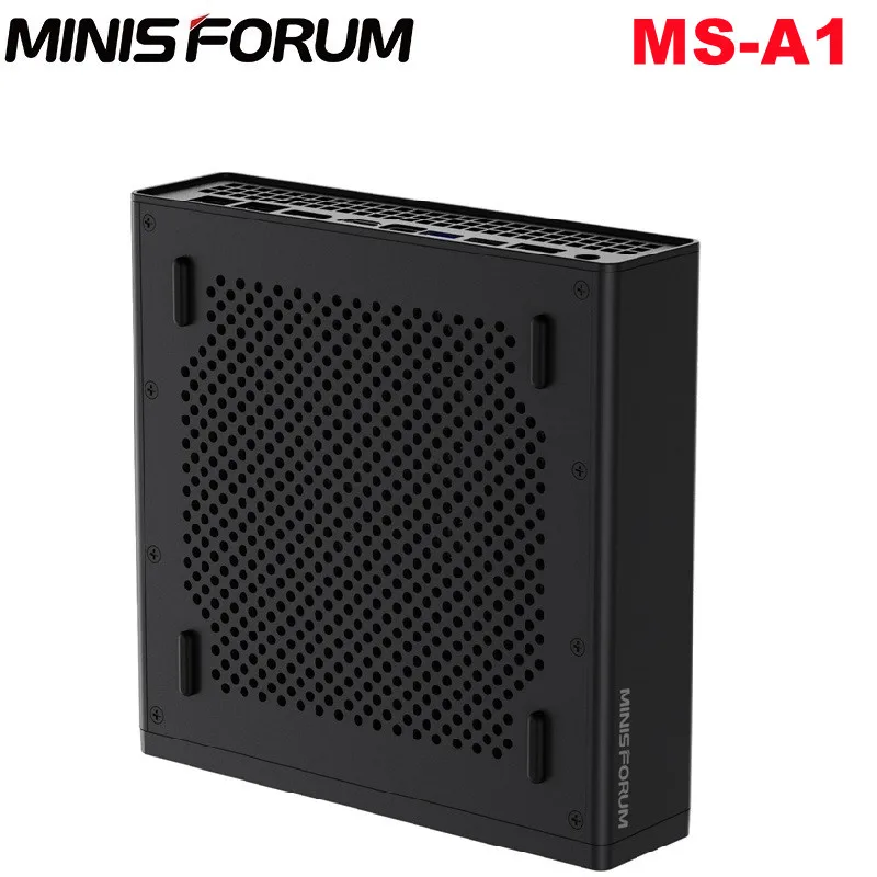 MINISFORUM MS-A1 Mini PC Barebones DIY Mini Desktop Computer No CPU/RAM/SSD/OS OCulink Support AMD AM5 Socket CPU DIY Dual Fans