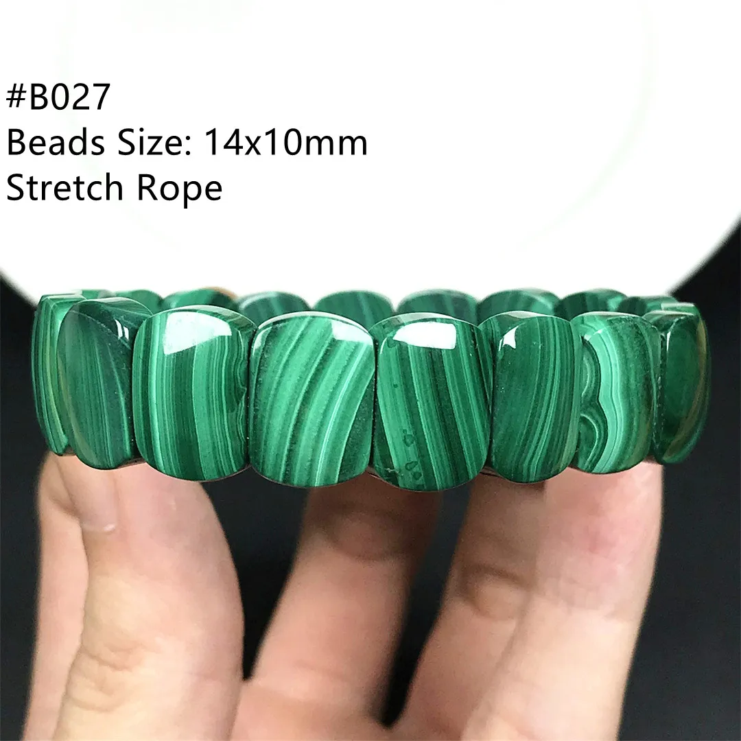 Top Natural Green Malachite Chrysocolla Bracelet Bangle For Woman Men Healing Luck Love Gift Beads Crystal Stone Strands AAAAA