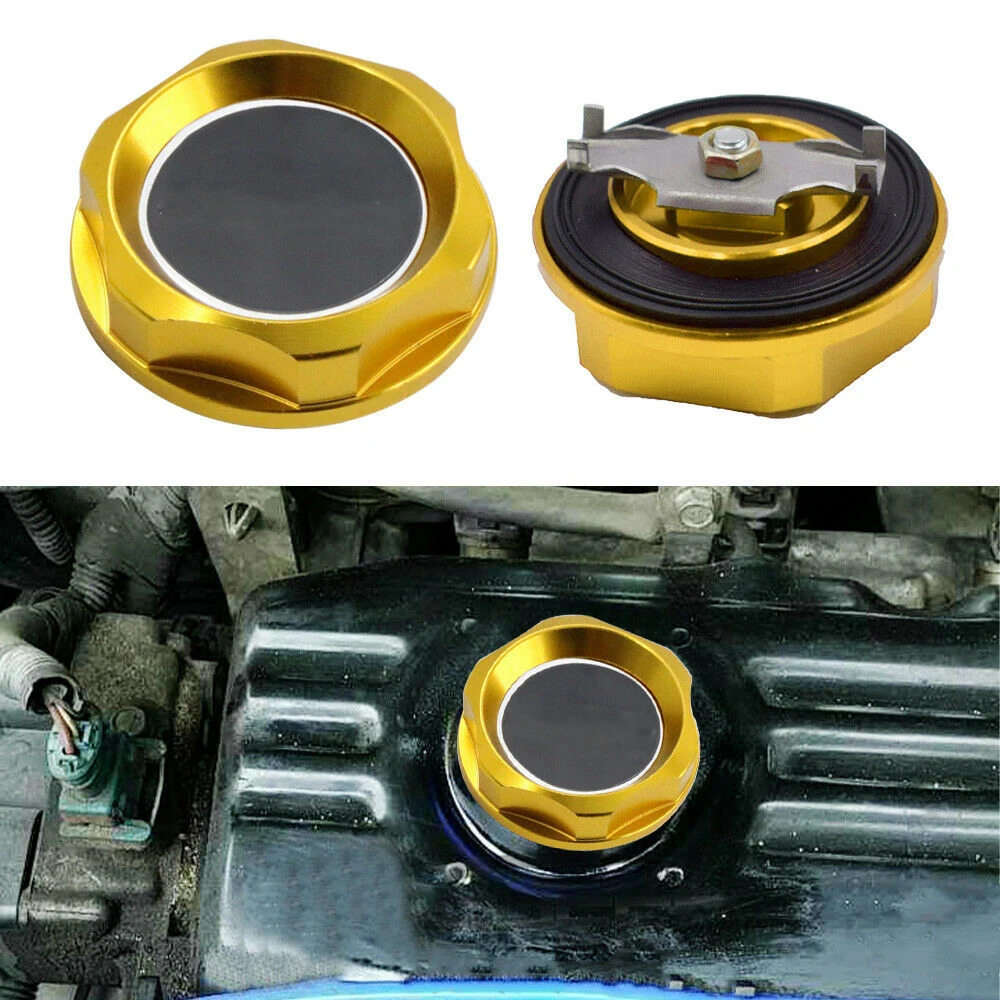 Aluminum Oil Fuel Filler Racing Engine Tank Cap for Mitsubishi Ralliart Red Gold Blue Black