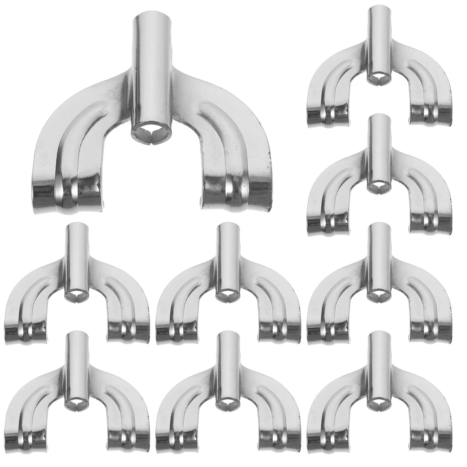 

10pcs Drum Hooks Bass Claw Replacement Mount Silver Durable Metal Standard Size Drum Claw Hook Percussion Instrument