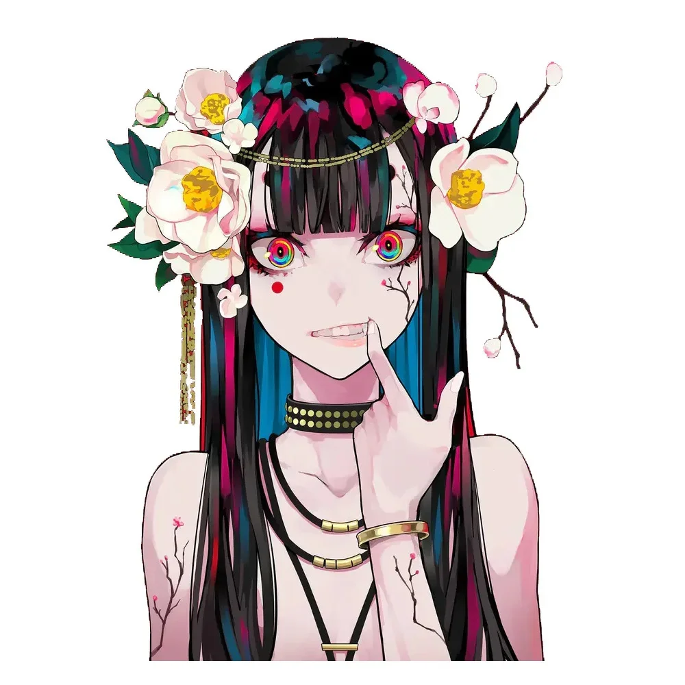 النمط الصيني ملصق ملصق الحبر الصيني القديم اللوحة ملصقات السيارات مثير أنيمي فتاة صائق PVC مقاوم للماء