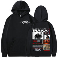 Rapper Maka Aura Tour Album 2025 Hoodies Men's Women Vintage Fashion Hooded Sweatshirts Hip Hop Oversized Pullovers Streetwear