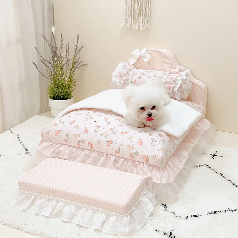 Wholesale custom soft plush pet product beds & accessories luxury human size dog bed for large dogs