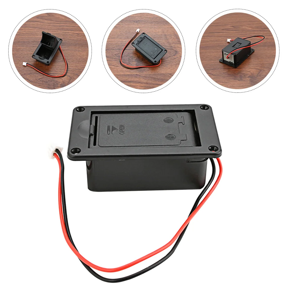 

Guitar Case 9V Plastic Durable Holder Stable Structure for Active Pickup Guitar Bass Accessories 9-Volt Case