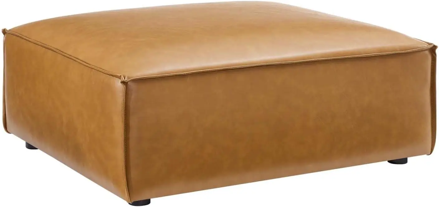 

Restore Vegan Leather Sectional Sofa Ottoman in Tan