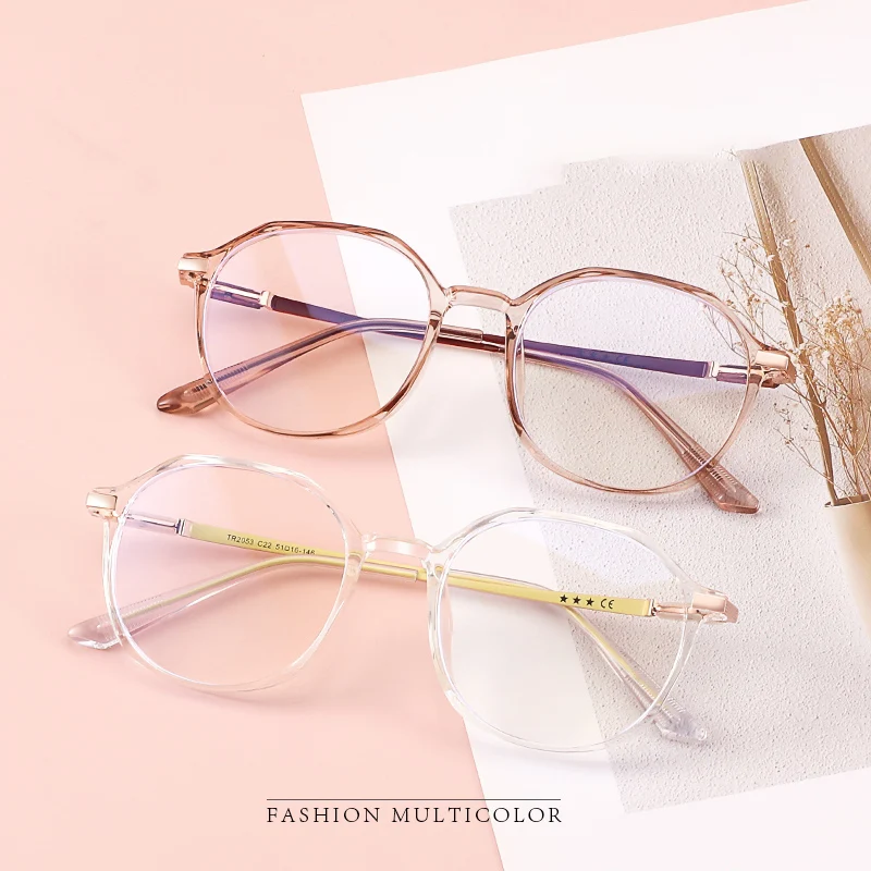 +50 To +400 Fashion Reading Glasses Women Polygon Frame Frame Anti-Blue Light Presbyopia Glasses with Grade óculos De Leitura