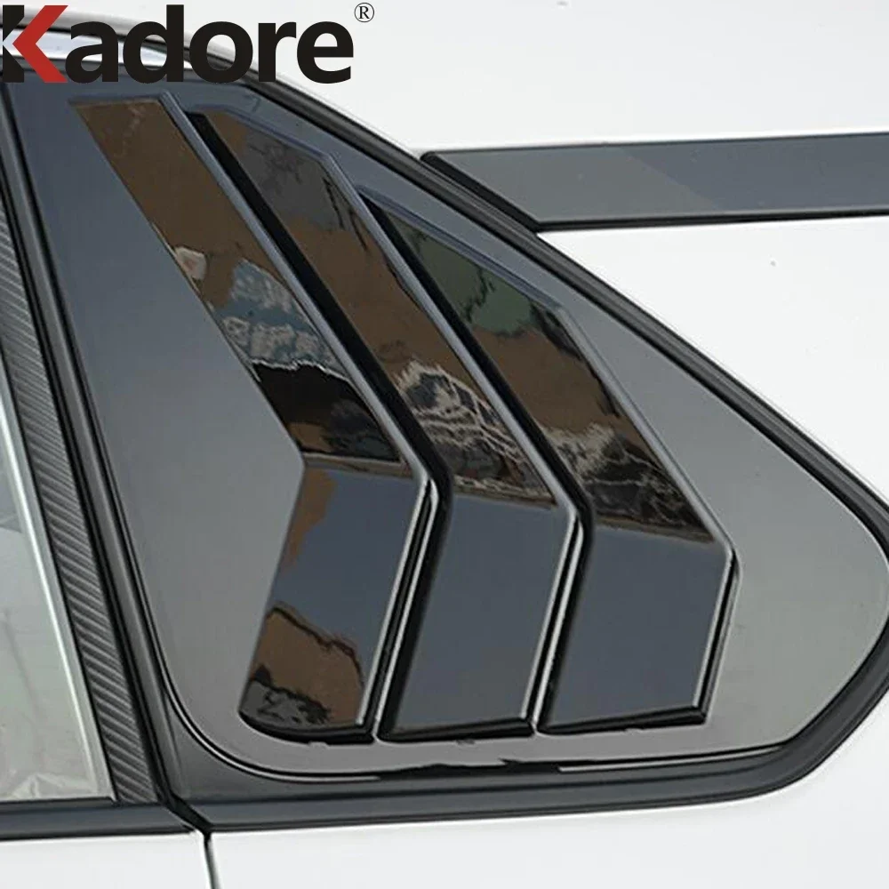 For Toyota RAV4 RAV 4 2019-2021 2022 2023 2024 Carbon Car Rear Window Side Vent Louver Shutter Cover Trim Exterior Accessories