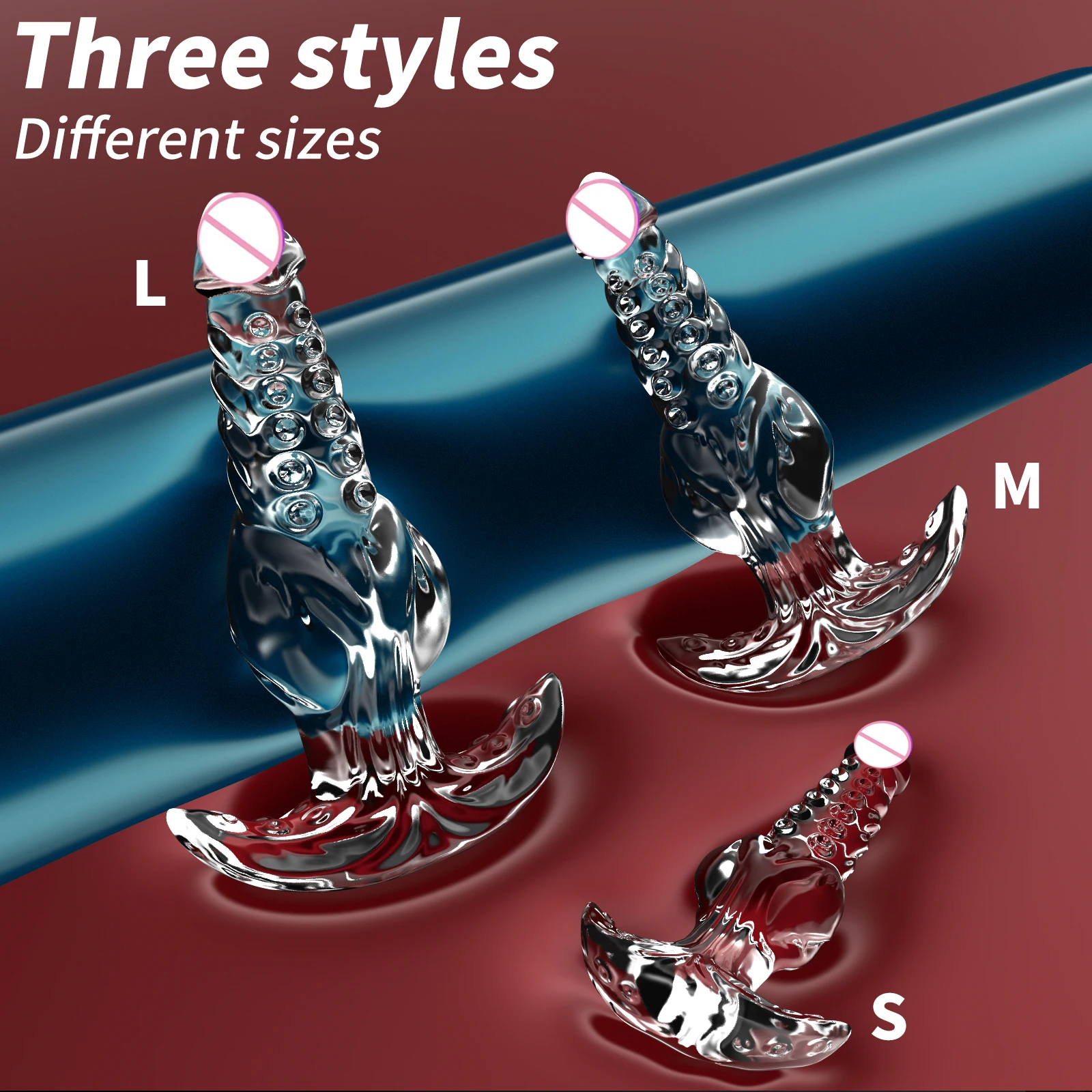 3 حجم المكونات الشرج شفافة لارتداء غير مرئية الشرج توسع الكبار النساء الرجال مثلي الجنس بعقب المكونات الشرج الاستمناء للكبار 18 + #1