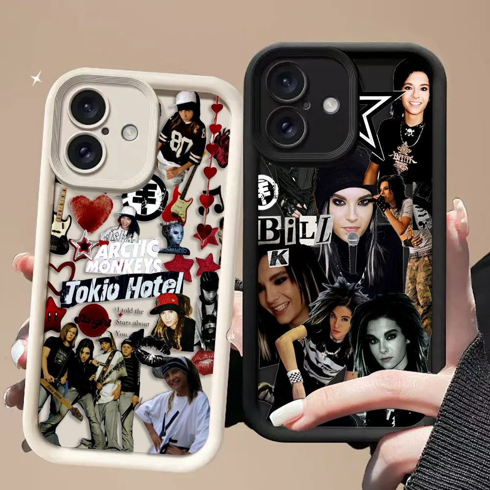 

T-Tokio Hotel Tom B-Bill Kaulitz Cover Phone Case For Redmi NOTE 9 9S 10 10S 11 11S 11T 12 12S 13 14 PRO PLUS 4G 5G Case Shell