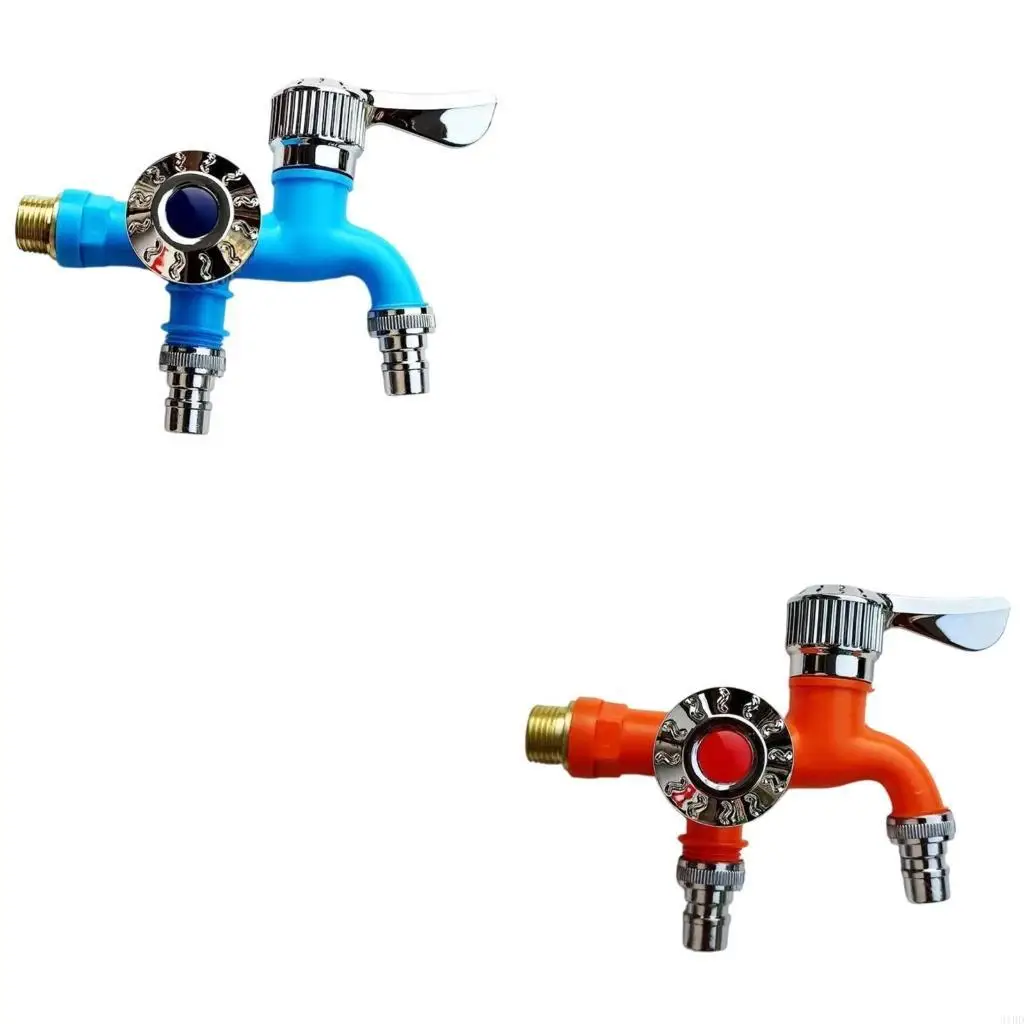 

Universal Washing Machine Water Inlet Valves Frostproof Not Splashes Design Plastic Construction Flows Adjustment Feature