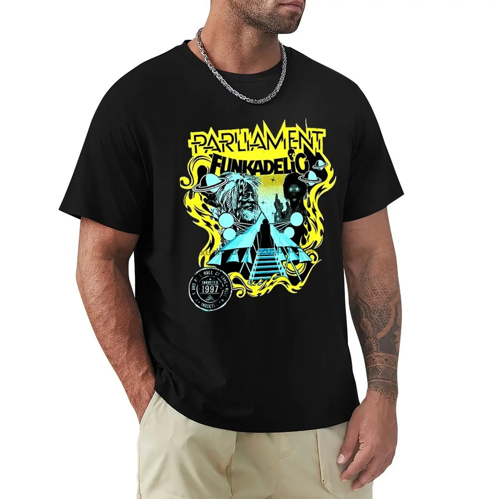 

Vintage Photograp How Playing Funkadelic Bandchanged Your Life Graphic For Fans T-Shirt summer tops mens cotton t shirts