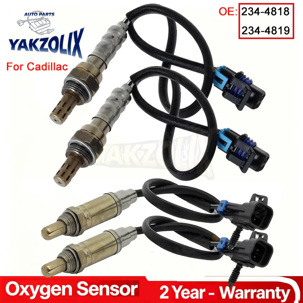4pcs O2 Oxygen Sensor Upstream Downstream for Cadillac CTS SRX 2007 2008 2009 2010 2011 234-4818 234-4819 Car accessories