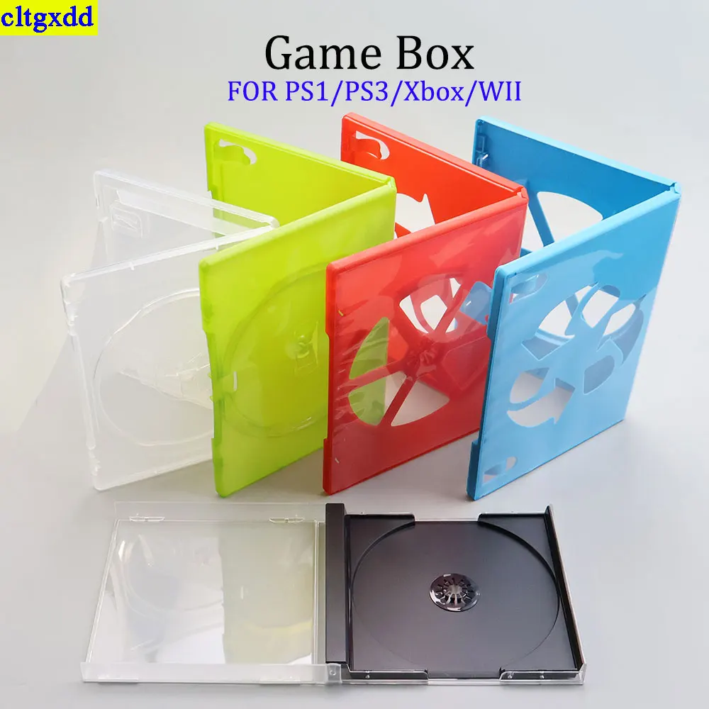 

cltgxdd 1piece Game Box protection box suitable FOR PS1/PS3/Xbox/Wii game disk rack CD/DVD storage box card slot card box