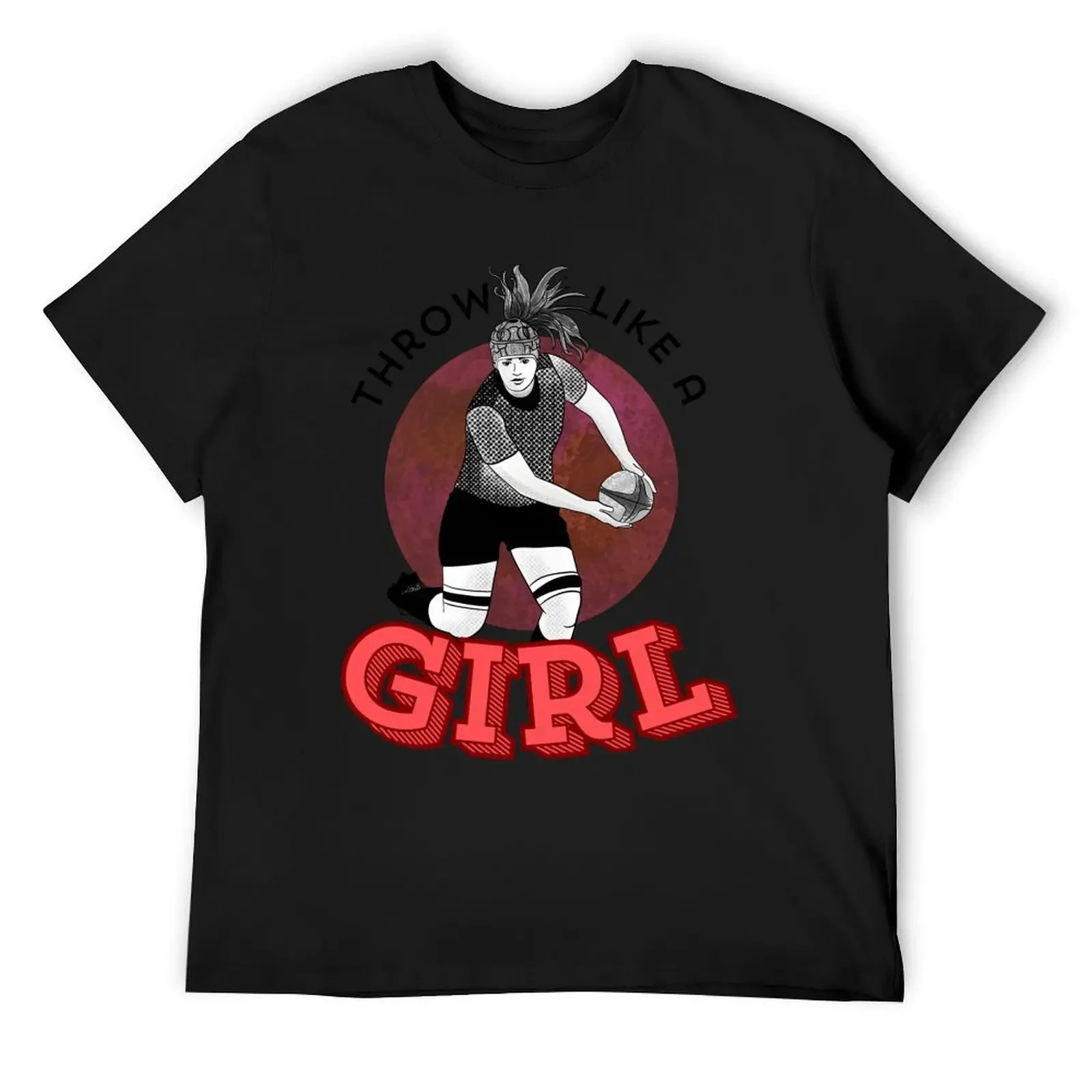 Throw Like a Girl T-Shirt anime t shirts cute clothes blacks t shirts for men pack