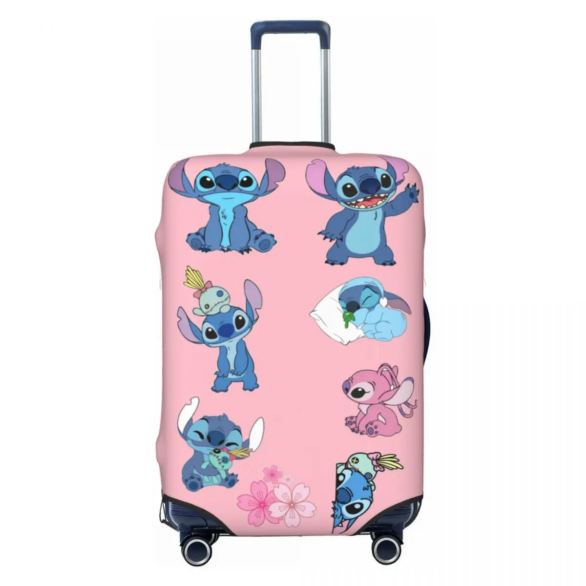 

Custom S-Stitch Anime Jigsaw Puzzle Travel Luggage Cover Dust Proof Suitcase Cover Protector Fit 18-32 Inch