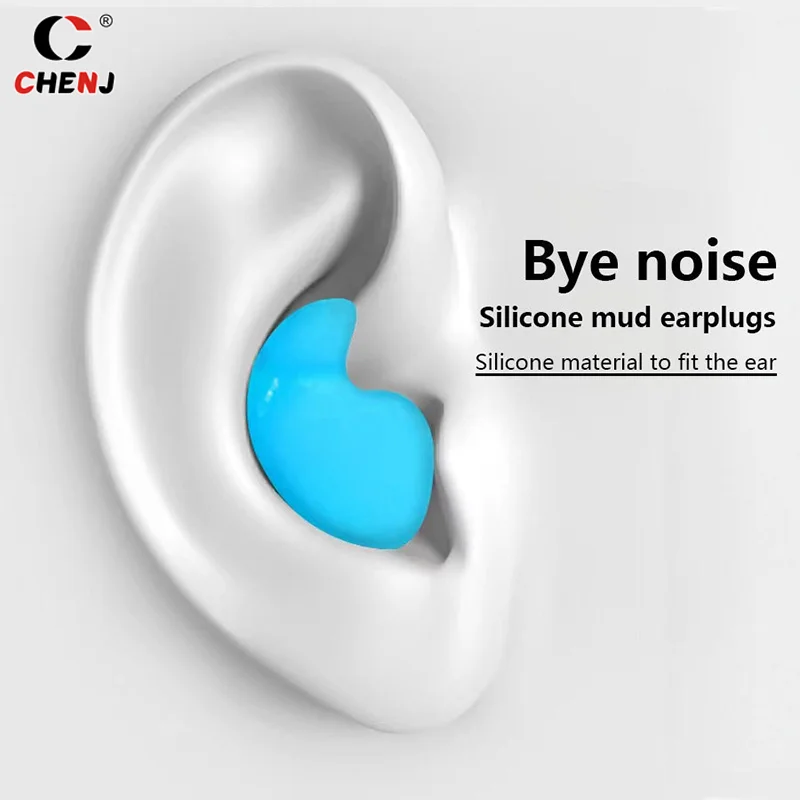 30pcs Silicone Ear Plugs Noise Reduction Sleep Anti Canceling Sound Insulation Earplug Protection Sleeping Reusable Ear Plugs