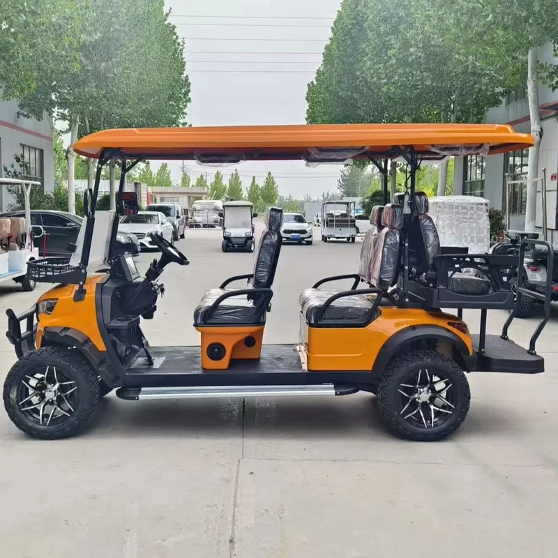 High-quality 4-seater Cart with Powerful 5KW Motor Steel Chassis 70-90km Range Farms