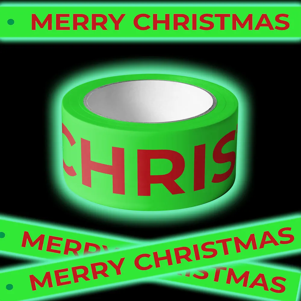 New Year Christmas Decorations Glow-In-The-Dark Warning Tape Pvc Fluorescent Hazard Warning Strip Barrier Tape Home Party