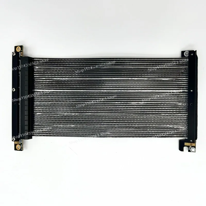 PCIe 5.0 X16 GPU Extension Cable, Lossless High Speed Flexible Ribbon Cable, Double Reverse for A4ITX