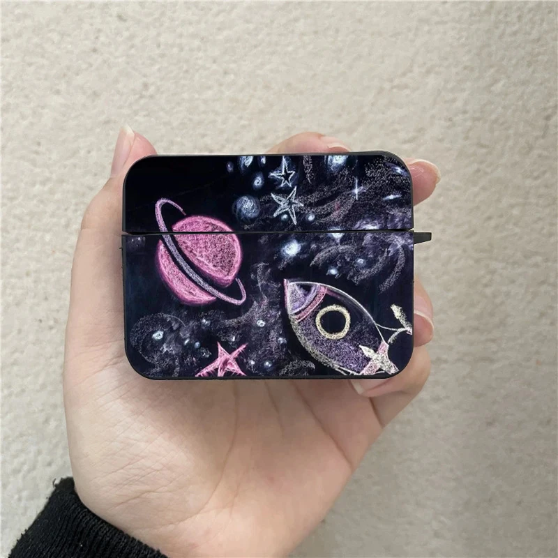 Star Starry Sky Case for AirPods Pro2 3 2 1 Pro Wireless Bluetooth Earphone Box Universe Van Gogh Art Cover Funda