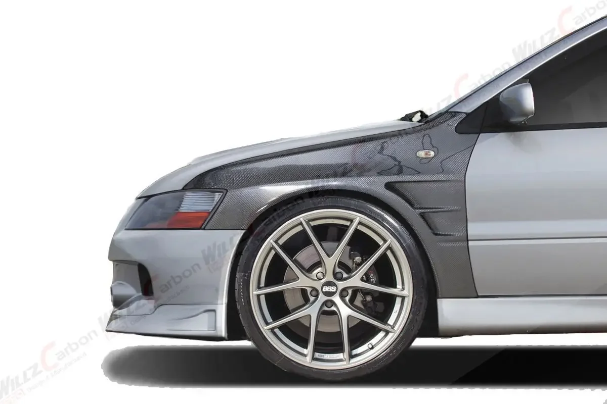 For Mitsubishi Lancer Evo8-9 2003-2006 Years Carbon Fiber Front Leaf Board Sand Board Modification