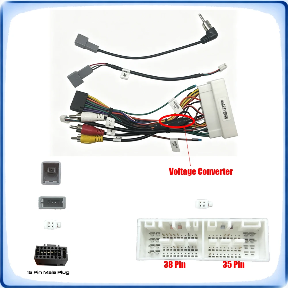 Car Stereo Wiring Harness Adapter Android Head Unit for Hyundai Celesta i10 i20, KIA KX3 K2 Cerato, Harness Only, No Canbus Box - view 2