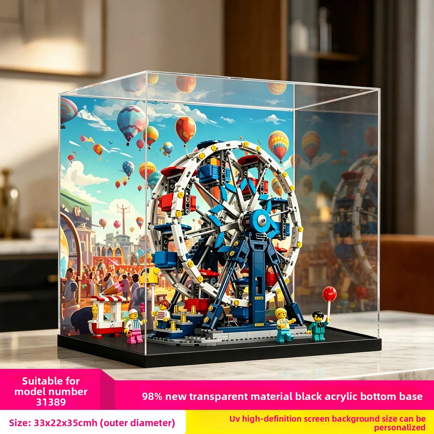 adatto-per-lego-31389-ruota-panoramica-scatola-espositiva-e-di-conservazione-in-acrilico-di-alta-qualita-antipolvere-e-ad-alta-definizione
