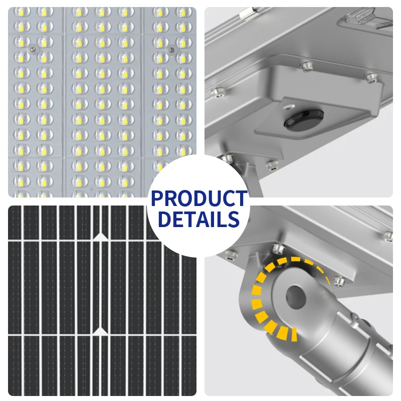 Solar Street Light 100w 150w 200w 300w 400w All in One Street Light Integerteder Outdoor Street Solar Led Light for Project
