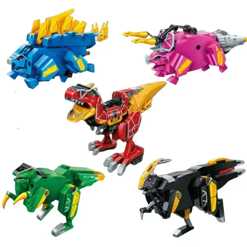 Keeppley Building Blocks Zyuden Sentai Kyoryuger Tyrannosaurus Model Strong Dragon God Dinosaur Toy Splicing Ornaments Gift