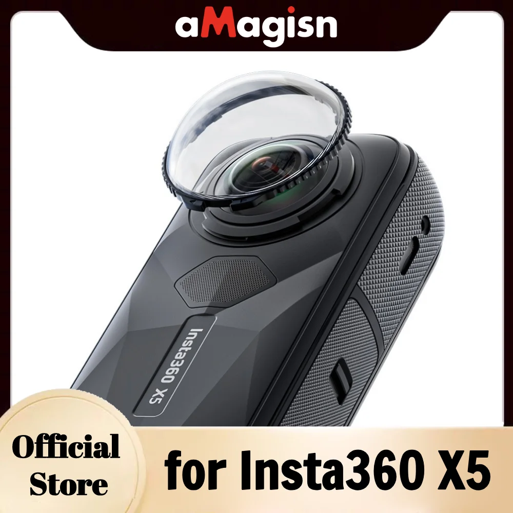 aMagisn X5 Premium Lens Guards Upgraded Anti-Fog Scratch-Resistant Protection Design for Insta360 X5 Accessories