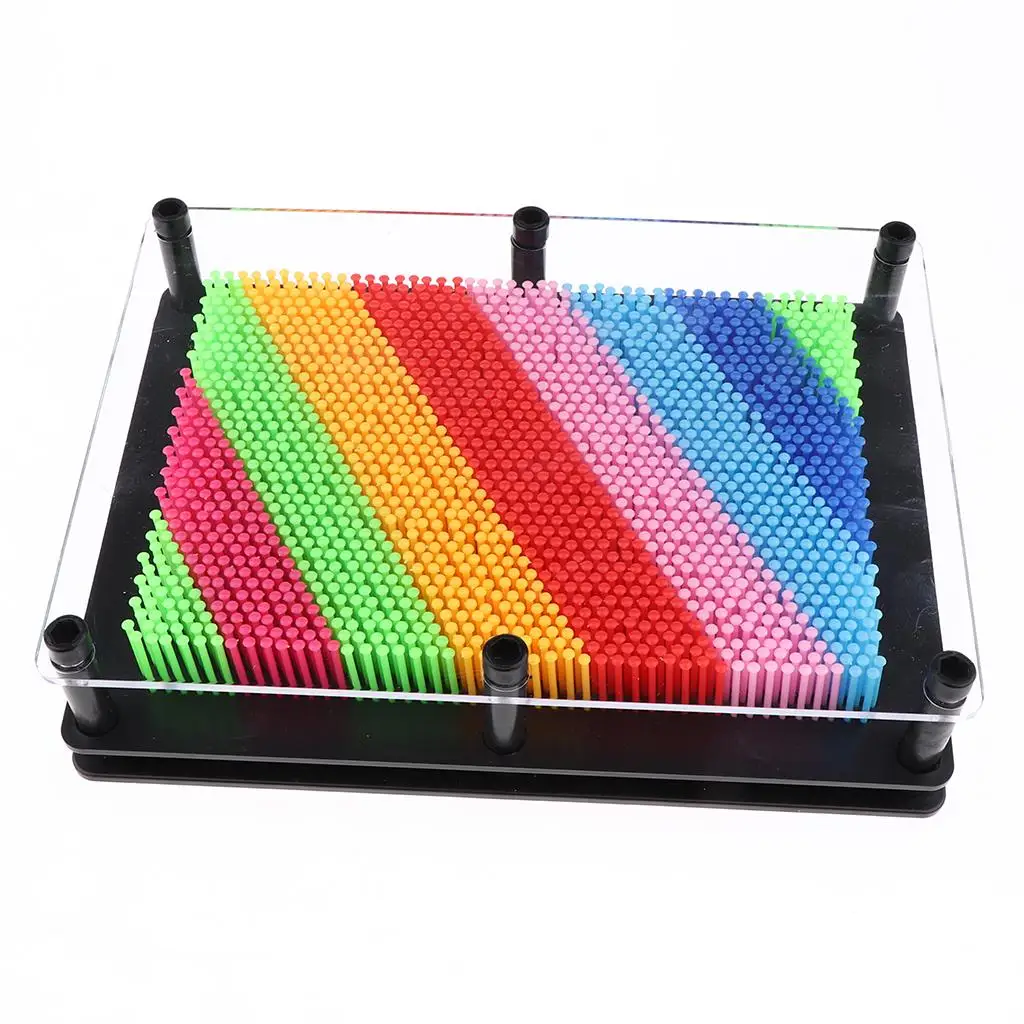 Classic 3D Pin Impression Toy Plastic Hand Mold Sculpture Board Needle Painting Model Handmade Toys for Home Office