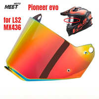 For LS2 Pioneer Evo Helmet Lens Visor MX436 Helmet Visor Replacement Lens Ff-road Motorcycle Helmet Windshield Lens 헬멧반모