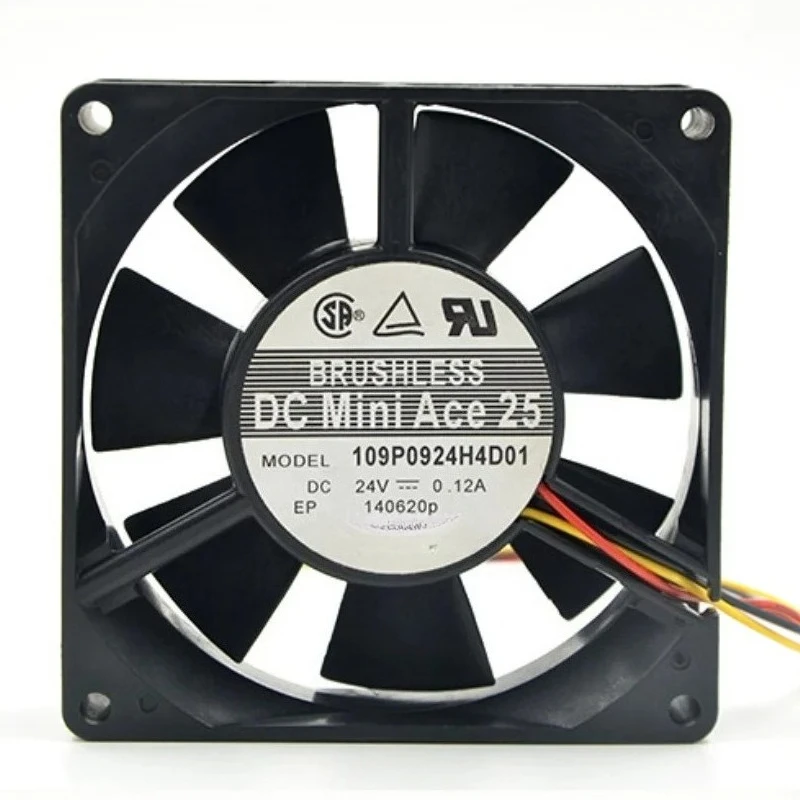 Brand-new 109P0924H4D01 SANYO Cool fan 24VDC 0.12A 92x92x25mm 3 lines