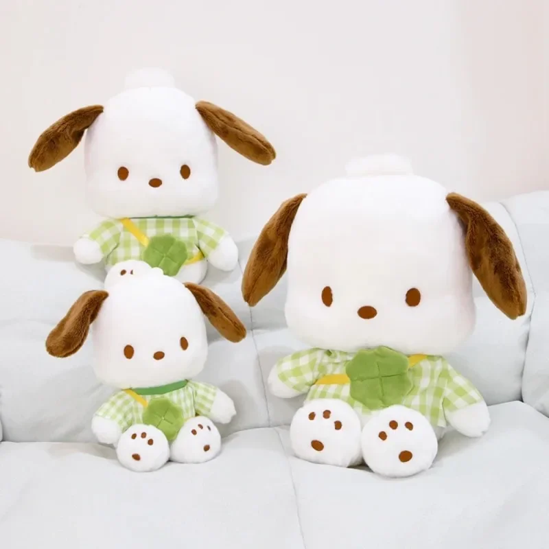 Śliczne Sanrio Pochacco pluszowa lalka Cartoon Anime pluszowe zabawki modne ozdoby dziewczyna i dziecko rzuć poduszka lalka Kawaii Home prezent świąteczny