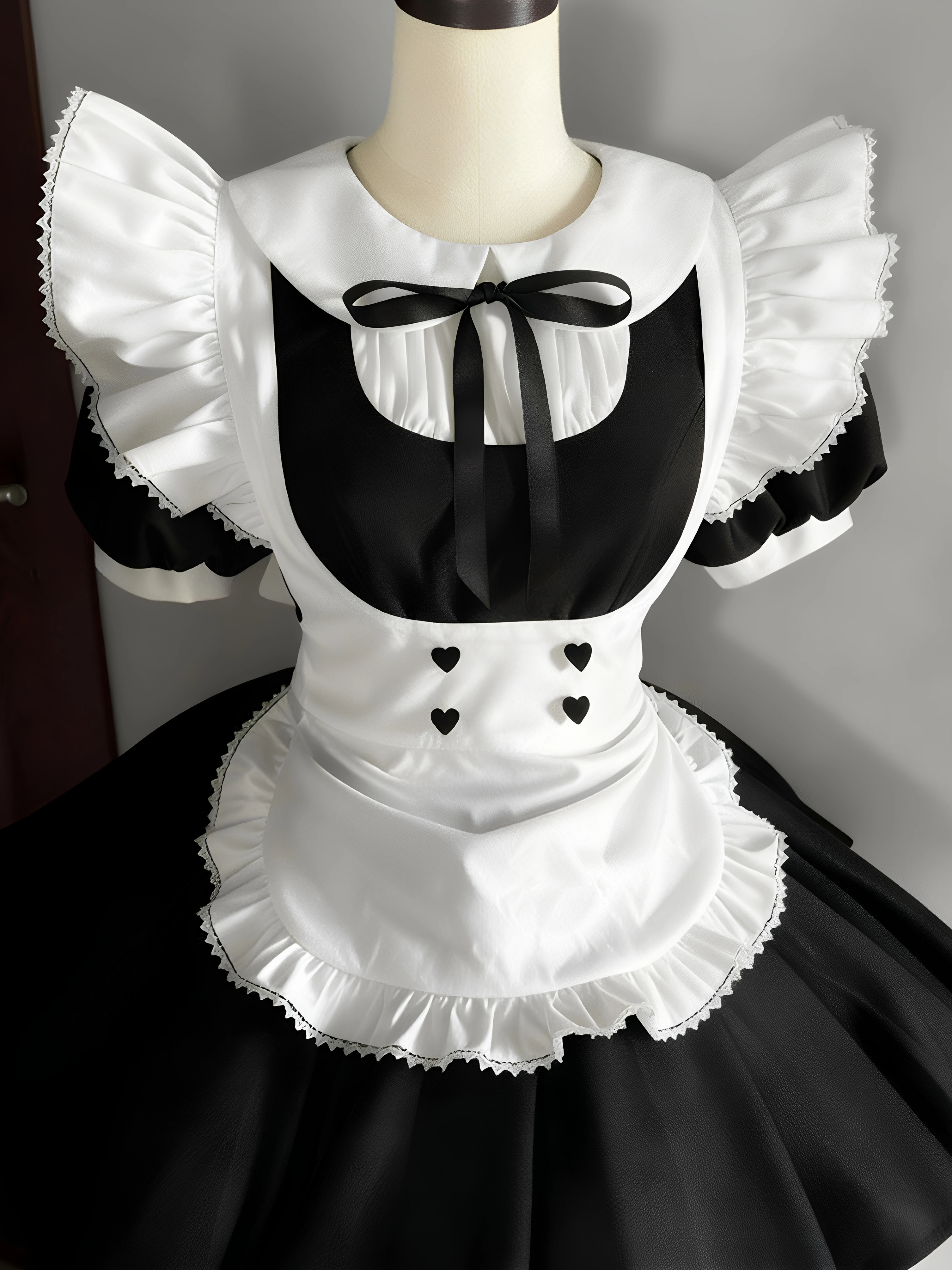 Original Small Pepper Glass Doll Christmas Maid Uniform Three-color Dress Lolita Skirt Women's Fashion Plaything Scenario