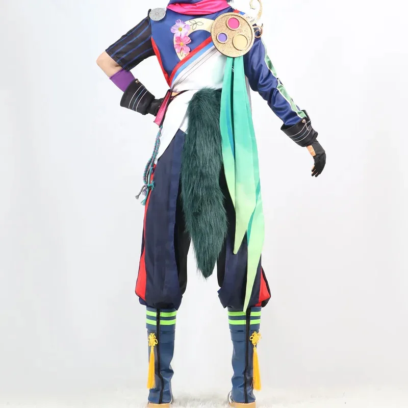 

aaa12 3Game Genshin Impact Tighnari Cosplay Costume Aldult Unisex Exquisite Lining Hoodies Pants Wig Halloween Rave Party Anime