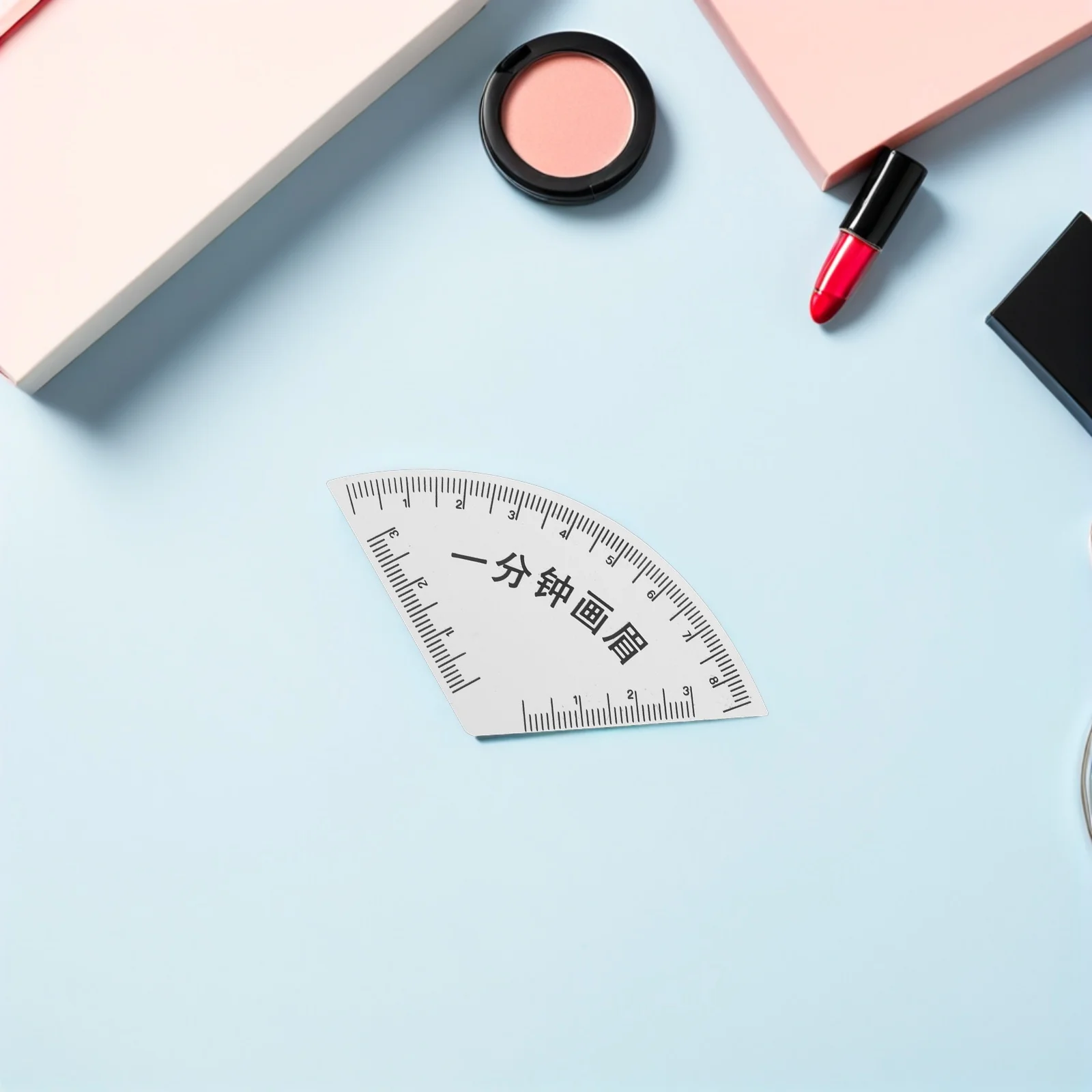 2 Stuks Pvc Wenkbrauw Tekening Heersers Brow Symmetrie Vormgeven Stencil Meting Mapping Gids Tool Voor Make-Up Artiesten Nauwkeurige