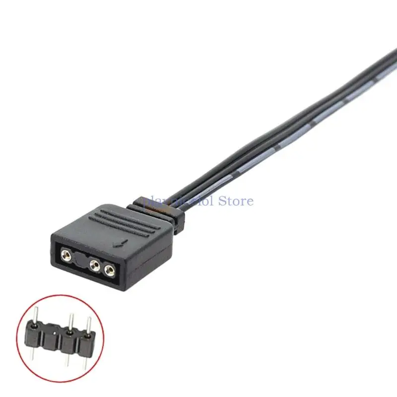 for Corsair RGB 4Pin To Standard ARGB 3Pin 5V Adapter Connector RGB Cable 25cm Enhances Your Lighting Game