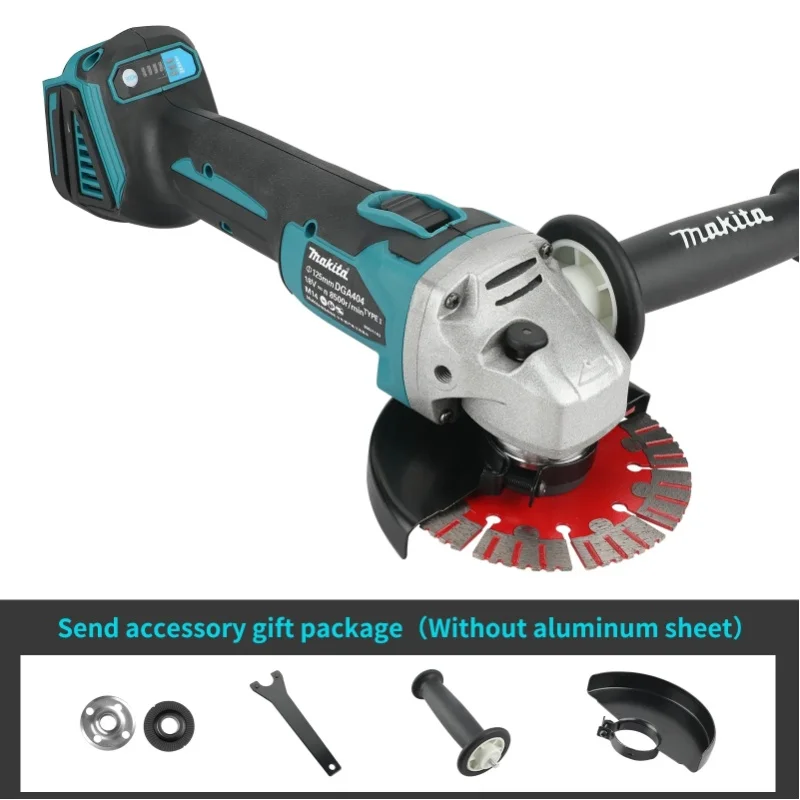 Makita DGA404 18V 6,0Ah 125mm Bürstenloser Lithium-Akku-Winkelschleifer Wiederaufladbare Schneidemaschine Multifunktionales All-in-One-Gerät B