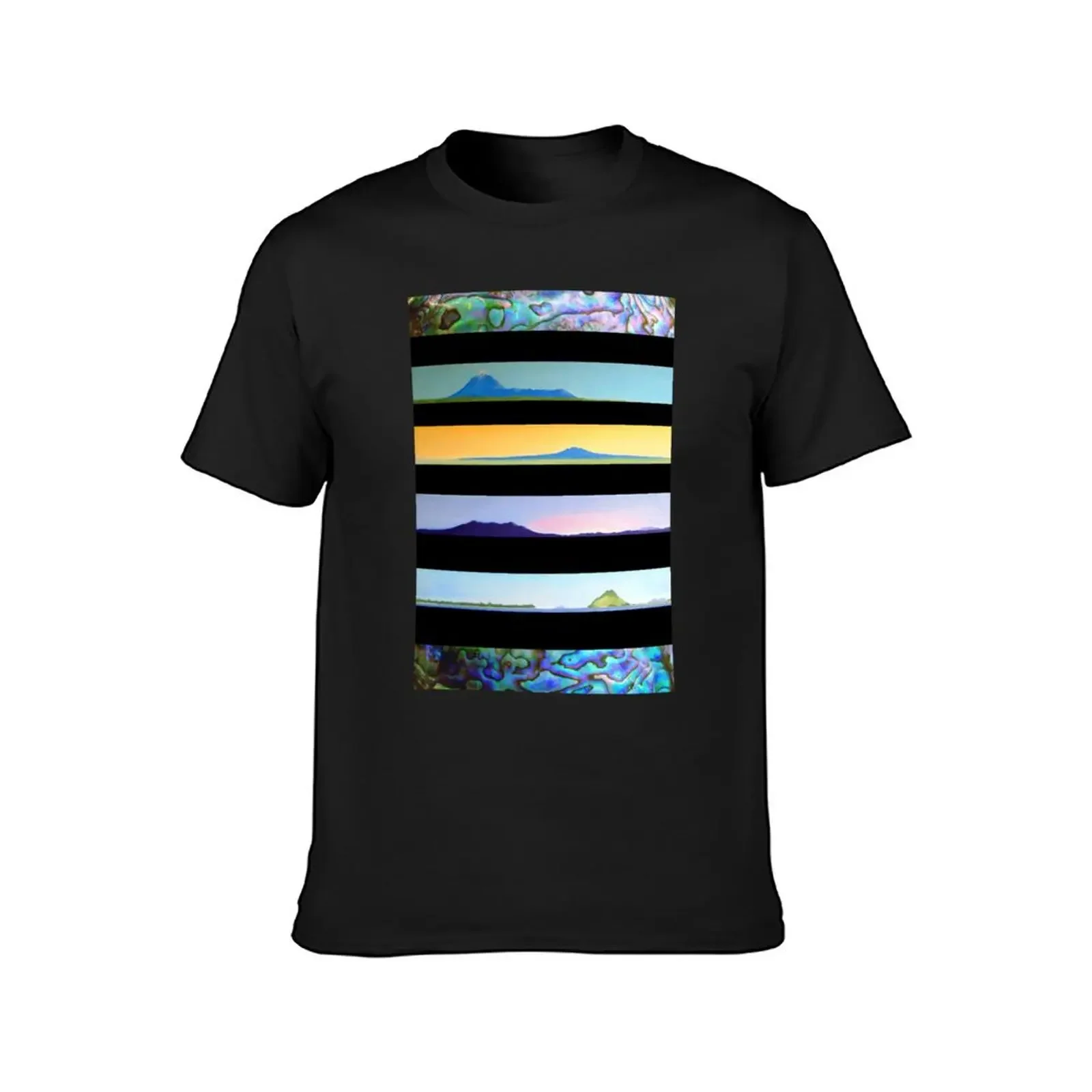 NEW ZEALAND PAUA LANDSCAPES T-Shirt luxury clothing labubu Personalized t-shirt customs design your own anime shirts men