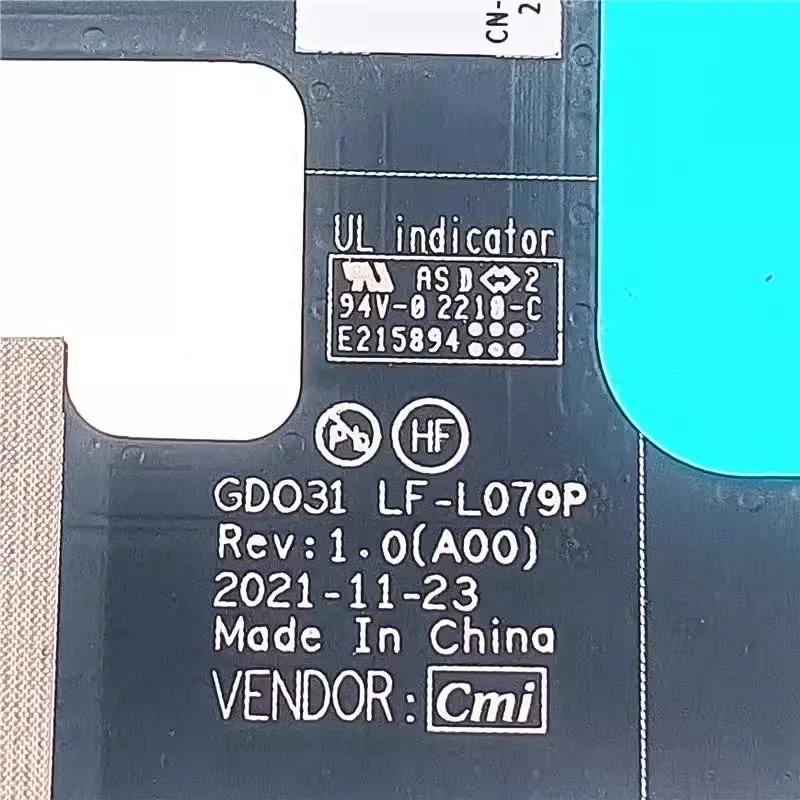 جديد شاشة الكريستال السائل الكابلات المرنة لديل XPS13 زائد 9320 OLED كابل الشاشة LF-L079P DA 300010010   0T6VDG