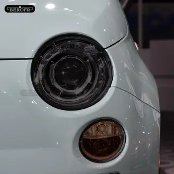 適用於菲亞特500 Abarth 2013-2020款汽車大燈保護膜煙燻黑TPU透明保護貼紙配件 10 最佳銷售 阿巴斯配件 - №10