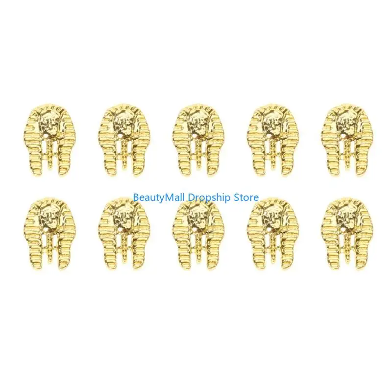 

40JD Egyptian Pharaoh Art Decorations Cleopatra Art Charms Pack of 10