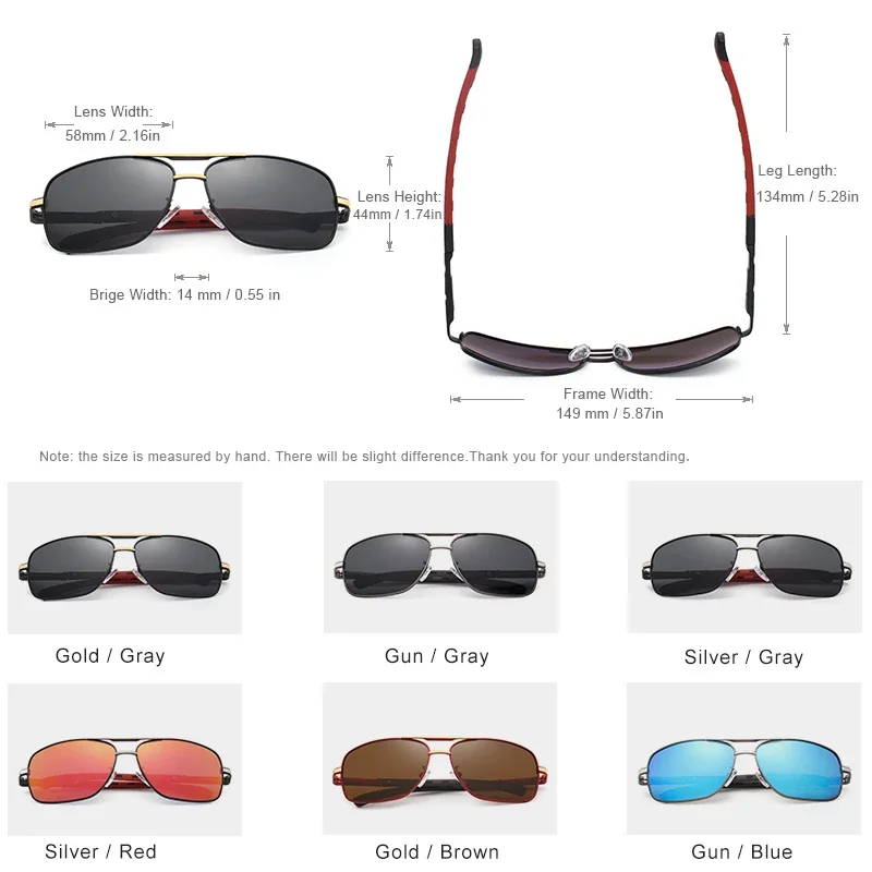 KINGSEVEN 2024 Aluminiowo-magnezowe męskie okulary przeciwsłoneczne z polaryzacją dla mężczyzn / kobiet Oculos De Sol UV400 — zdjęcie 5
